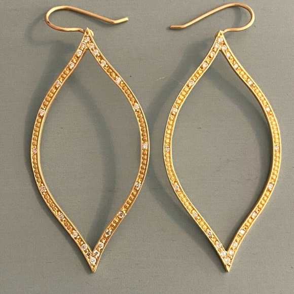 **SOLD** ~ JAMIE WOLF ~ 18K Yellow Gold and Diamond Earrings - Picture 6 of 13